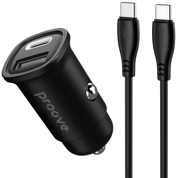 Karikues makine Proove Flash 30W (Type-C + USB) + Kabull Type-C ne Type-C